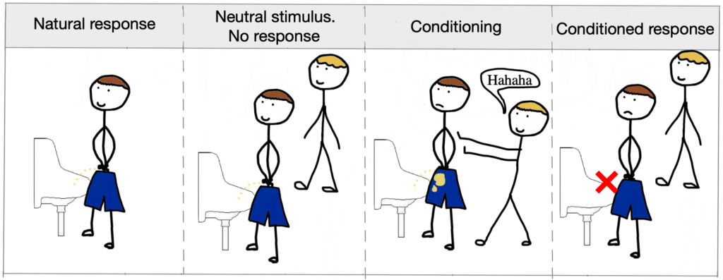 What causes shy bladder syndrome